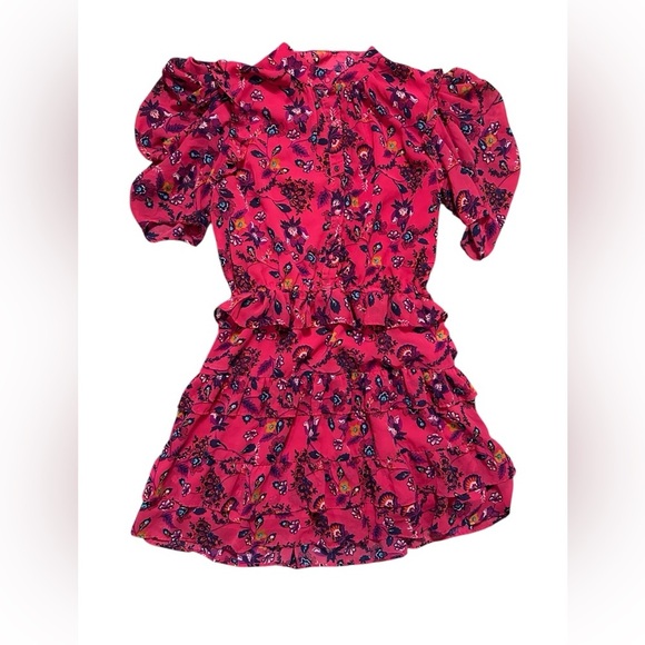 Walter Baker Resse Dress Vibrant Floral Mini Size 8 - Picture 2 of 6